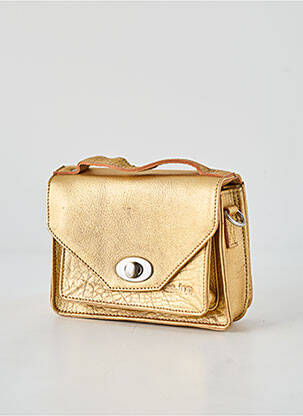 Sac multipoches forme rectangulaire or LEA.TONI femme