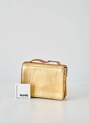 Sac multipoches forme rectangulaire or LEA.TONI femme