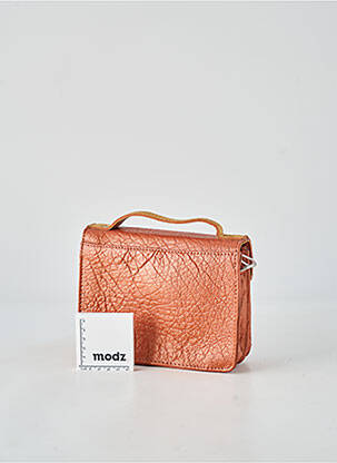 Sac multipoches forme rectangulaire orange LEA.TONI femme