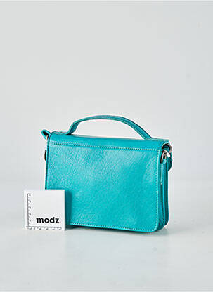 Sac multipoches forme rectangulaire bleu LEA.TONI femme