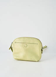 Sac cuir grainé forme rectangulaire vert LEA.TONI femme