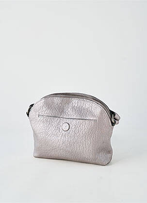 Sac multipoches forme rectangulaire argent LEA.TONI femme