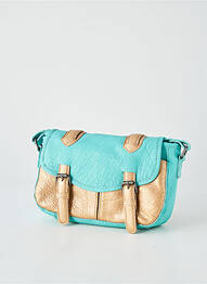 Sac multipoches forme rectangulaire bleu LEA.TONI femme