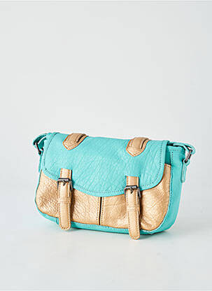 Sac multipoches forme rectangulaire bleu LEA.TONI femme
