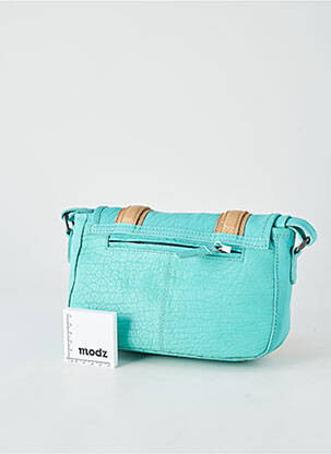 Sac multipoches forme rectangulaire bleu LEA.TONI femme