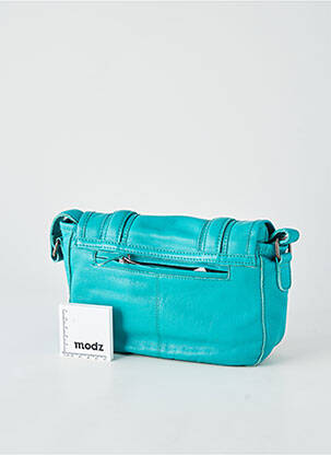 Sac multipoches forme rectangulaire bleu LEA.TONI femme