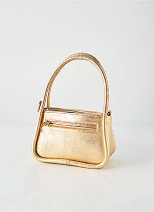Sac fermeture zippée forme rectangulaire or LEA.TONI femme