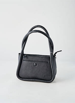 Sac fermeture zippée forme rectangulaire noir LEA.TONI femme
