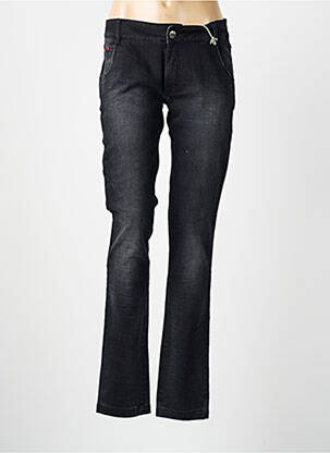 Jeans coupe slim stretch taille normale noir I.CODE (By IKKS) femme
