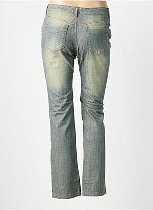 Jeans coupe slim effet usé délavé taille normale bleu IKKS femme