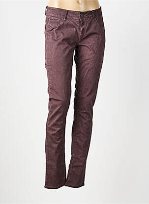 Pantalon slim taille basse taille basse rouge FIRETRAP femme