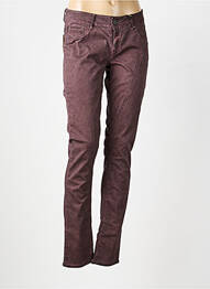 Pantalon slim taille basse taille basse rouge FIRETRAP femme