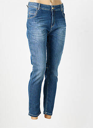 Jeans coupe slim stretch taille normale bleu KOCCA femme