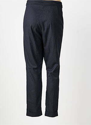 Pantalon slim tissage popeline taille normale bleu I.CODE (By IKKS) femme