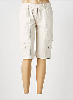 Bermuda taille à pinces taille normale beige LULUCASTAGNETTE femme