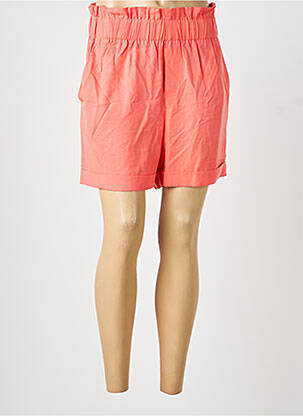 Short coupe fluide taille haute orange GRACE & MILA femme