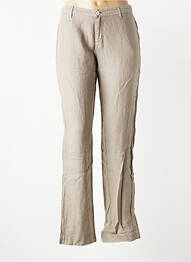 Pantalon slim taille basse taille basse marron IT'S TABOO femme