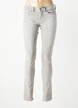 Pantalon slim taille basse taille basse gris TOMMY HILFIGER femme