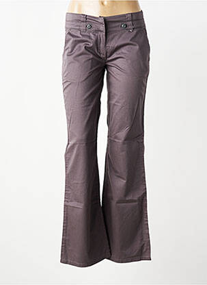 Pantalon flare taille basse taille basse gris IKKS femme