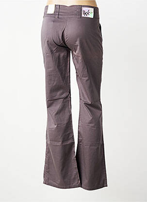 Pantalon flare taille basse taille basse gris IKKS femme
