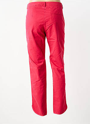 Pantalon chino tissage popeline taille normale rouge I.CODE (By IKKS) femme