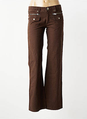 Jean coupe flare poches marron LOLA ESPELETA fille