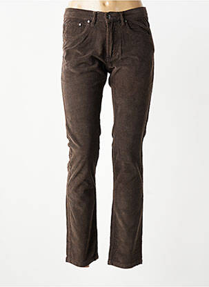 Pantalon slim stretch taille normale marron J.A.C.H.S. MFG.CO. femme