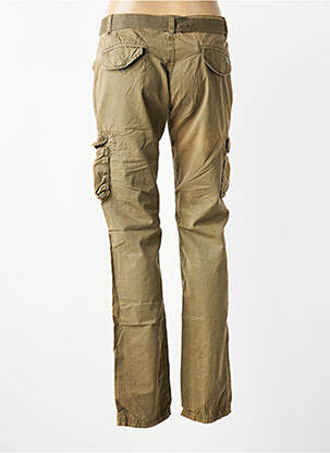 Pantalon cargo slim taille basse vert IKKS femme