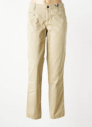 Pantalon chino taille basse taille basse beige TOMMY HILFIGER femme