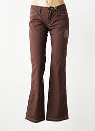Pantalon flare taille basse taille basse marron LULUCASTAGNETTE femme