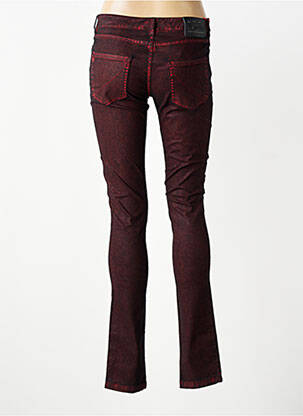Jeans skinny stretch taille basse rouge I.CODE (By IKKS) femme