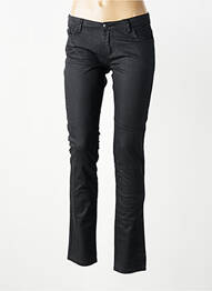Jeans coupe slim taille basse taille basse noir IKKS femme