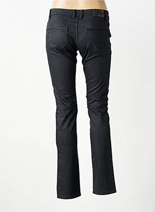 Jeans coupe slim stretch taille basse noir IKKS femme