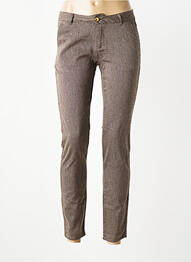 Pantalon chino taille basse taille basse marron FIRETRAP femme
