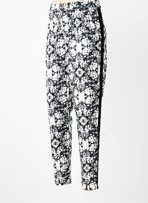 Pantalon chino broderie galons latéraux taille normale gris MINIMUM femme