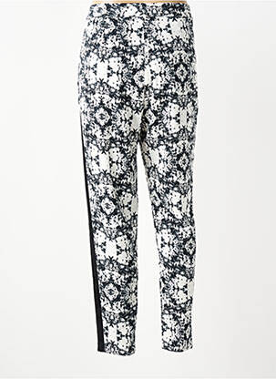 Pantalon chino broderie galons latéraux taille normale gris MINIMUM femme