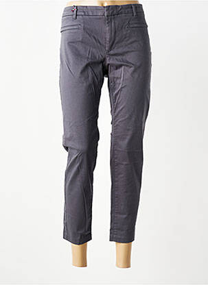 Pantalon 7/8 taille haute taille haute gris TOMMY HILFIGER femme