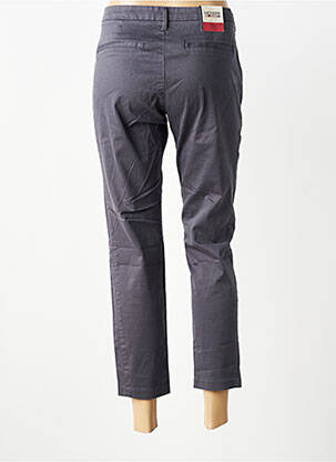 Pantalon 7/8 taille haute taille haute gris TOMMY HILFIGER femme