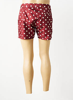 Short de bain effet matière satinée rouge SCOTCH & SODA homme