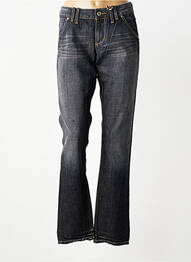 Jeans coupe droite taille basse taille basse bleu DDP femme