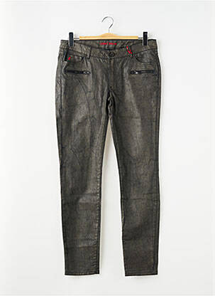 Jeans coupe slim stretch taille normale vert I.CODE (By IKKS) femme