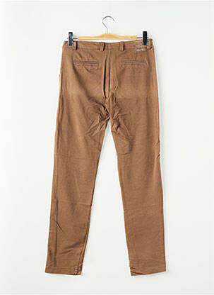 Pantalon chino fermeture zippée sous rabat boutonné taille normale marron PAKO LITTO femme