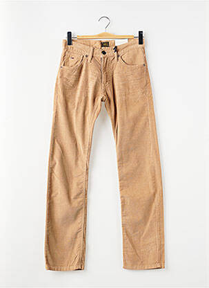 Pantalon slim tissage velours beige TOMMY HILFIGER homme
