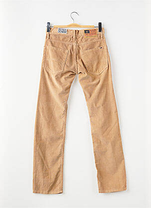 Pantalon slim tissage velours beige TOMMY HILFIGER homme