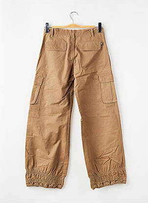 Pantalon cargo tissage popeline marron CAT garçon