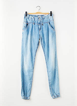 Jeans coupe slim stretch taille élastique bleu PEPE JEANS fille