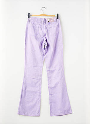 Pantalon flare tissage popeline violet CIMARRON fille