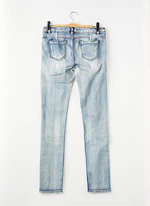 Jeans coupe slim effet usé délavé bleu RED SOUND fille