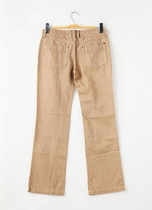 Jeans coupe droite taille normale taille ajustable marron LA FEE MARABOUTEE fille