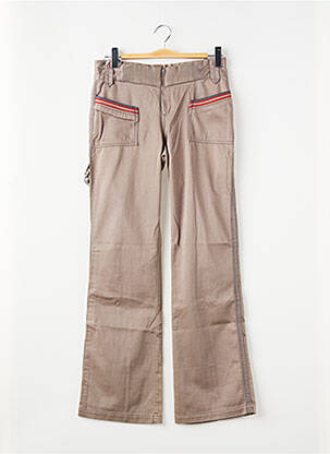 Pantalon droit coupe droite taille ajustable marron MEXX fille